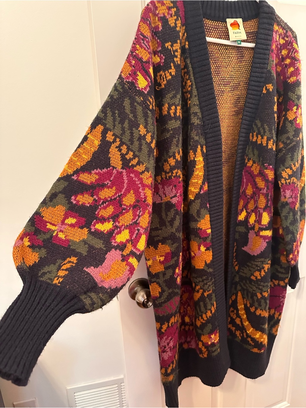 FARM Rio Oversized Open-Front Cardigan - Picture 2 of 7